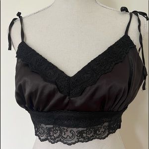 Lacy black top NEW with tags